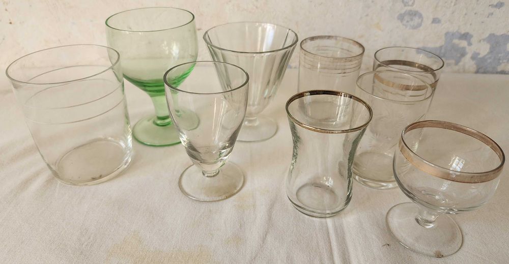 Рюмки и стаканчики стеклянные, советские, цена за все