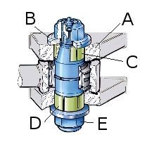 Bolt reparatie fara alezare buldoexcavatoare CAT Terex Komatsu Case