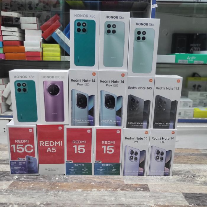 Redmi honor telfonlar bor yangi