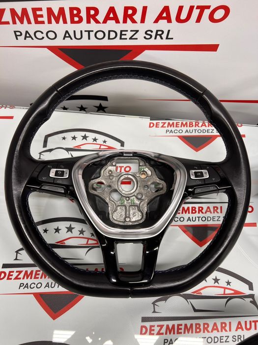 Volan Piele+Comenzi Vw Golf 7 Passat B8 Tiguan Sharan Caddy Touran