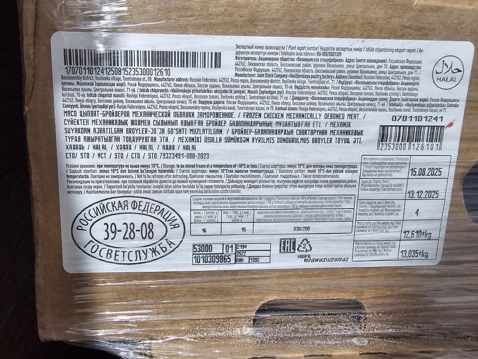 Фарш и куриная кожа