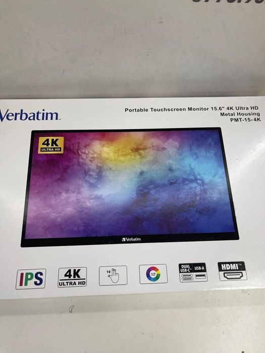 Monitor portabil Verbatim PMT-15-4K cu Ecran Tactil 15.6" Ultra -A-