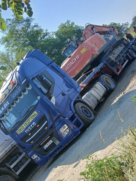 Transport Utilaje Inchiriez platforma trailer agabaritic