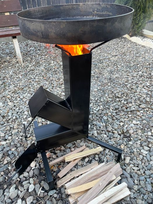 Soba racheta/Disc pentru gatit/4mm/ Ceaun/ consum redus de lemne!!