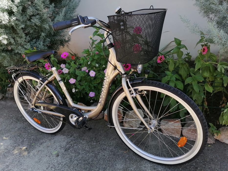 Bicicletă damă CONWAY,roti 26,cu 3 vit ,frână picior !