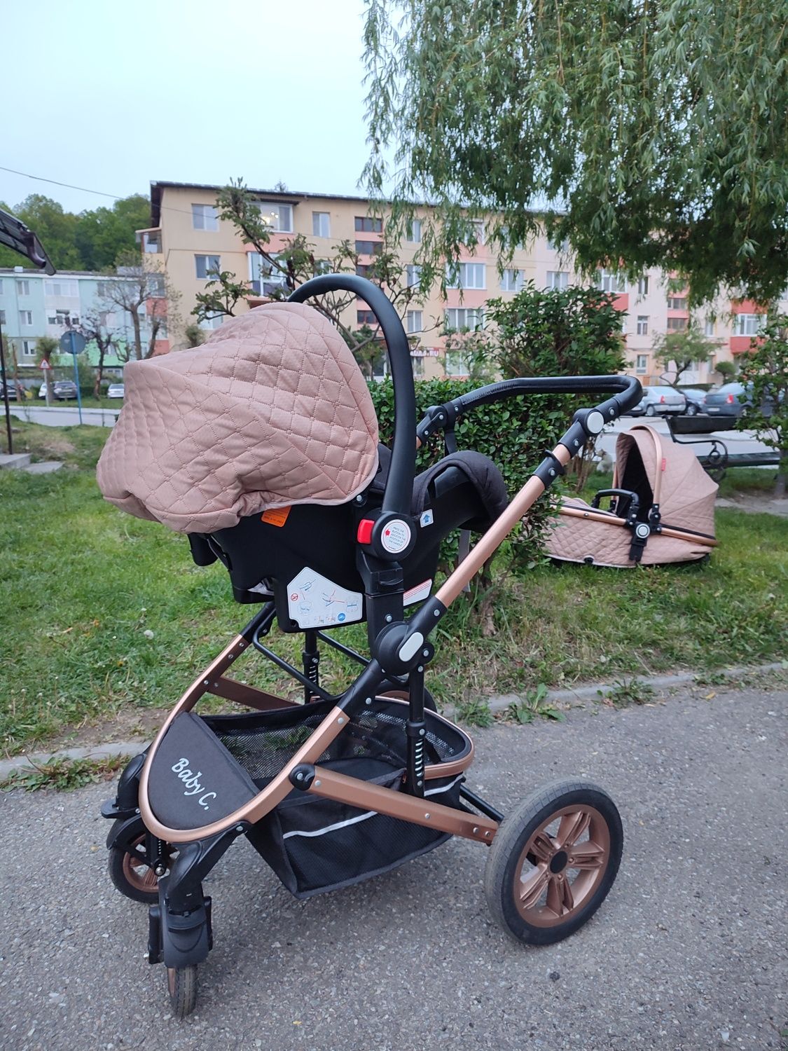 Cărucior Bebe 3 în 1 Baby Care PRO530,