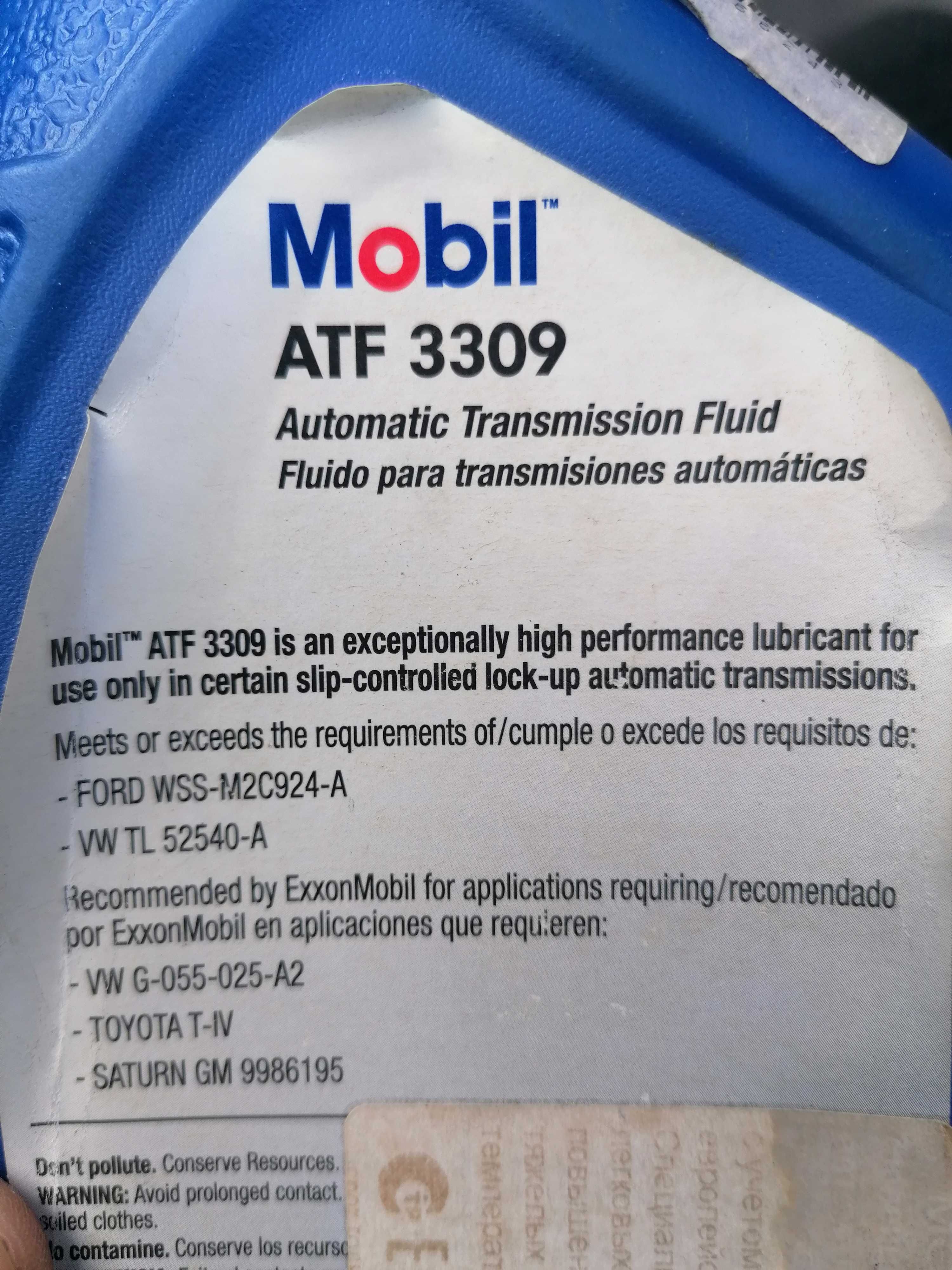 Масло трансмиссионное Mobil ATF 3309