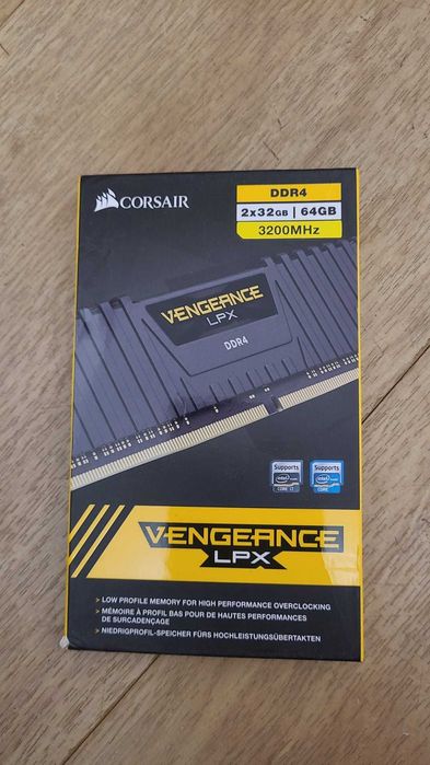 Memorie RAM Corsair Vengeance LPX Black 64GB DDR4 3200MHz CL16 Dual