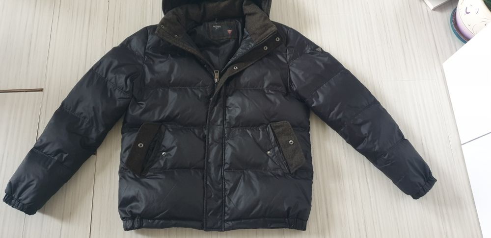 GUESS Mens Wool / Down Jacket Size XL ОРИГИНАЛ! Мъжко Зимно пухено Яке