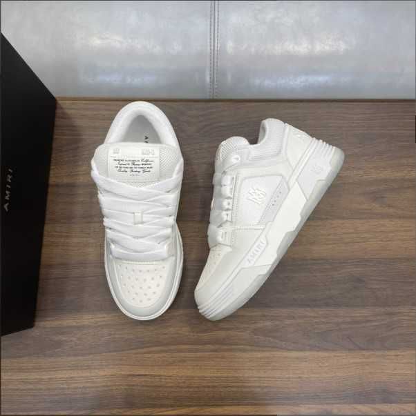 Sneakersi AMIRI MA-1 Low All White - Produs NOU - Model PREMIUM