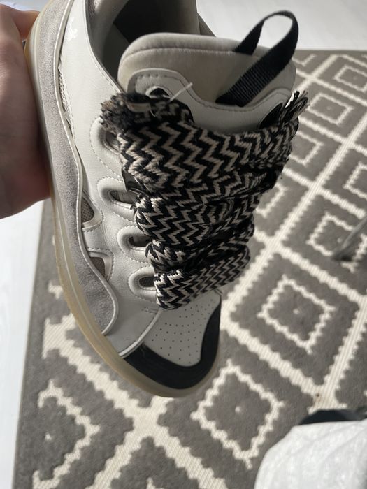 lanvin curb black white