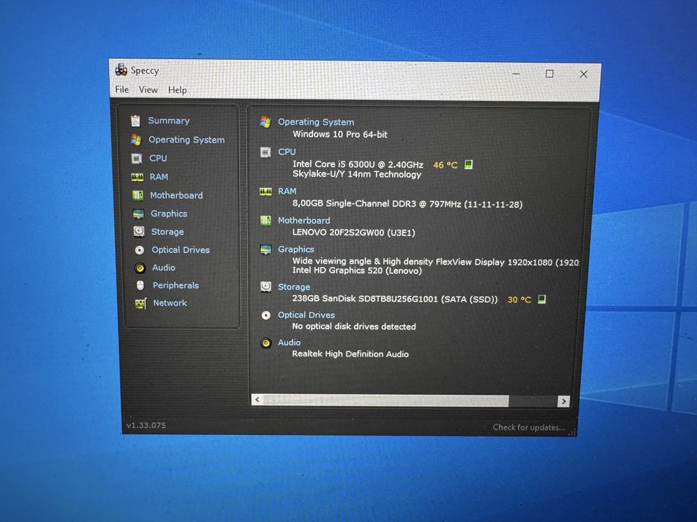 Лаптоп Lenovo ThinkPad L560