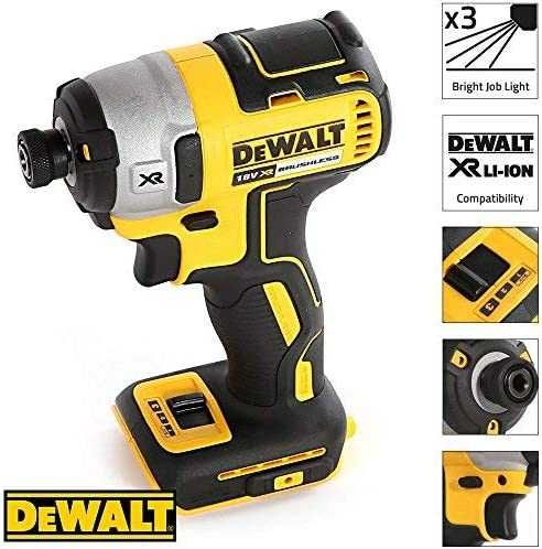 Dewalt Безчетков Ударен Импакт 18V 3 скорости 205Nm Батерия 5Аh Зарядн