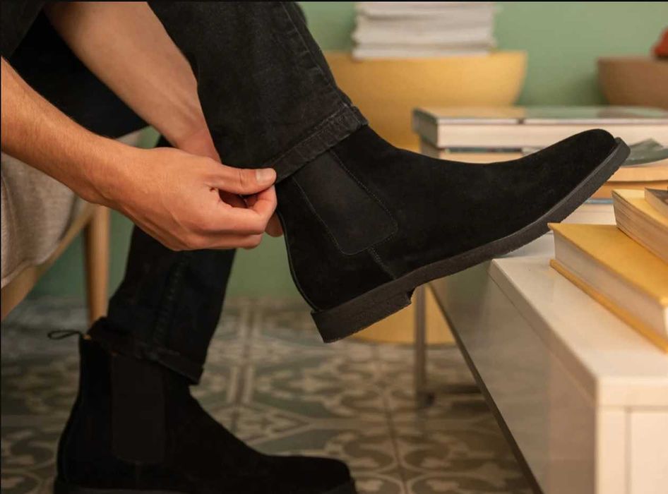 Ghete chelsea 44.5 45 premium Pantofola D'Oro NOI piele naturala