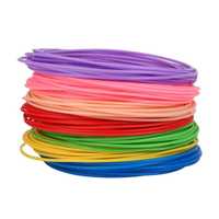 Set 10 rezerve filamente PLA pentru Creion 3D, 1.75mm, multicolor, 50m