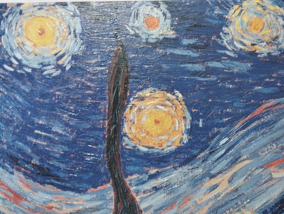 Картина Vincent van Gogh - The Starry Night - Звездна нощ