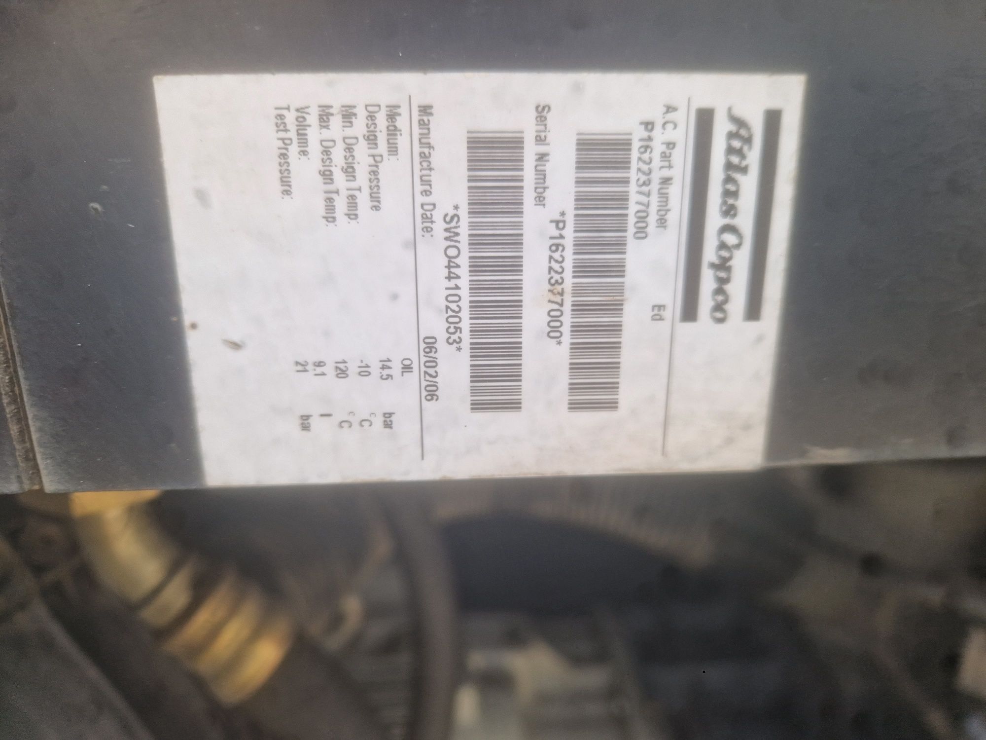 Compresor industrial Atlas Copco GA 90–90 kW–An 2006 accept schimburi