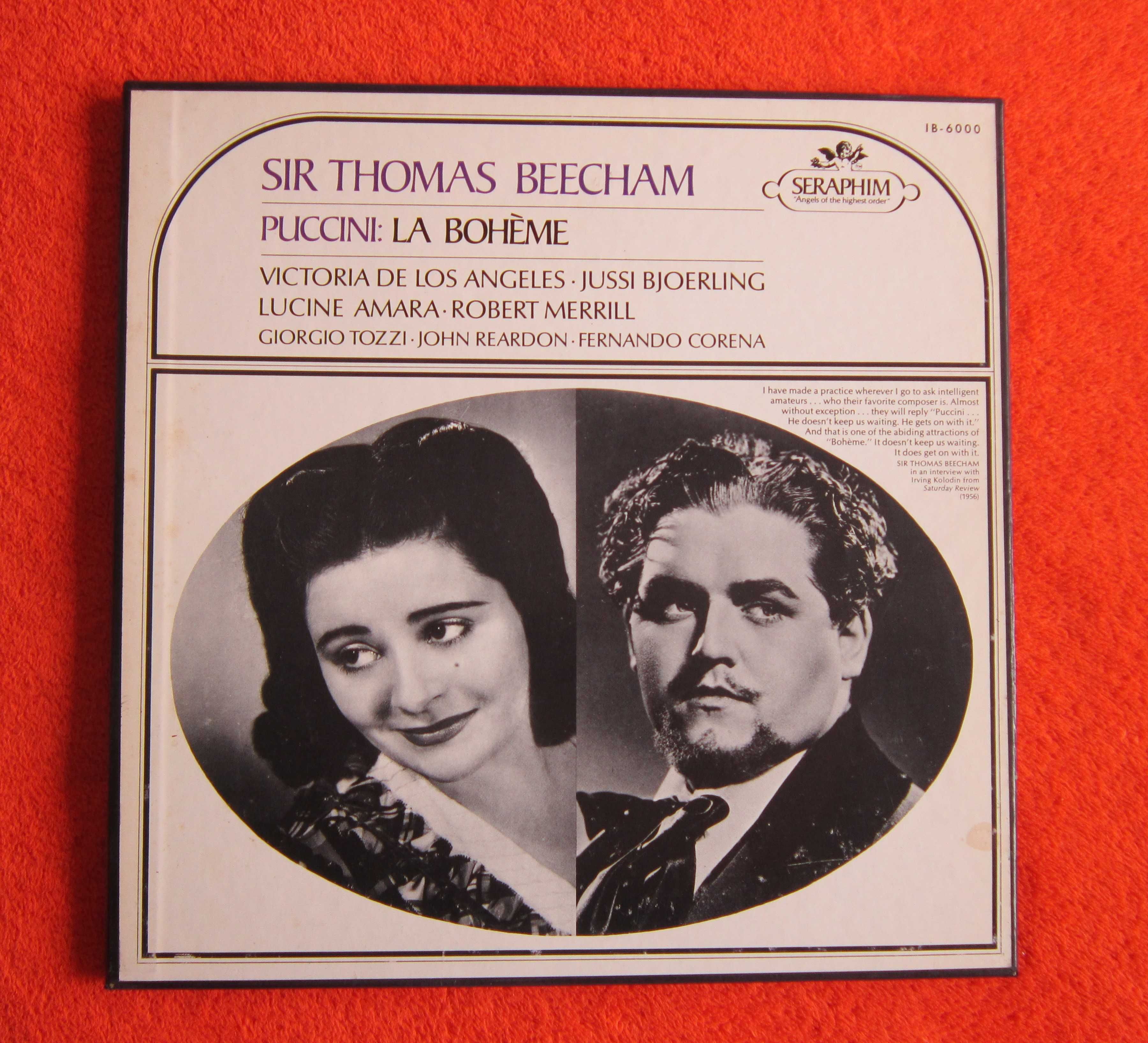 rar Victoria De Los Angeles,Bjoerling Puccini La Boheme -Beecham,USA