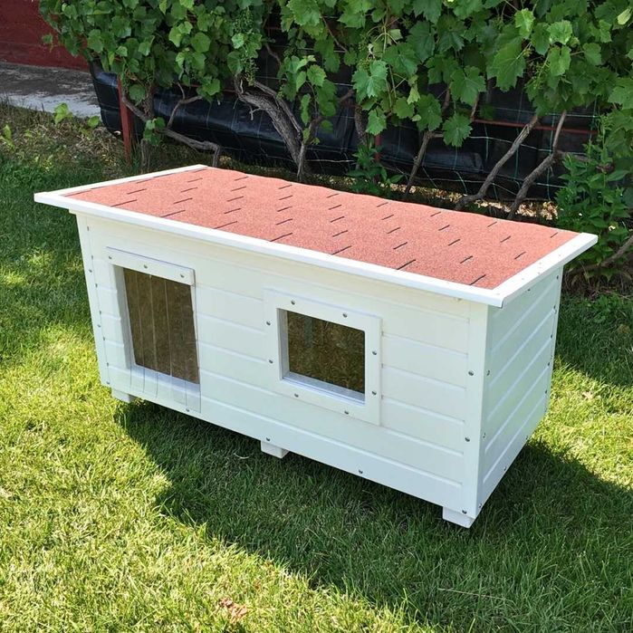 Cusca Caine Izolata Cu Fereastra Si Folie PVC Finisaj Alb Garantie