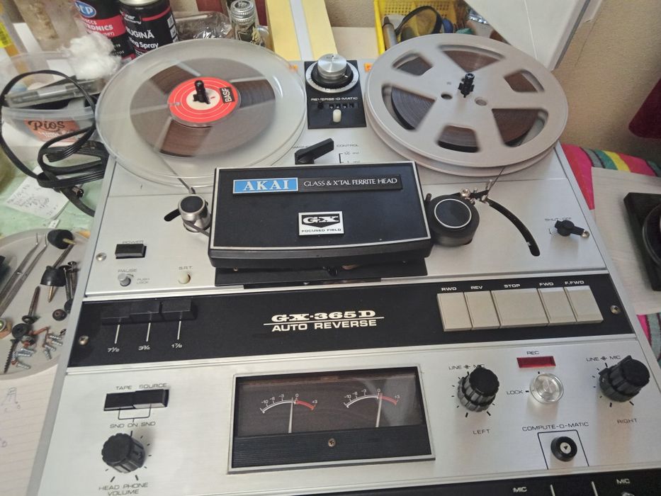 Magnetofon profesional Akai GX365D posibilitate și viteza 38