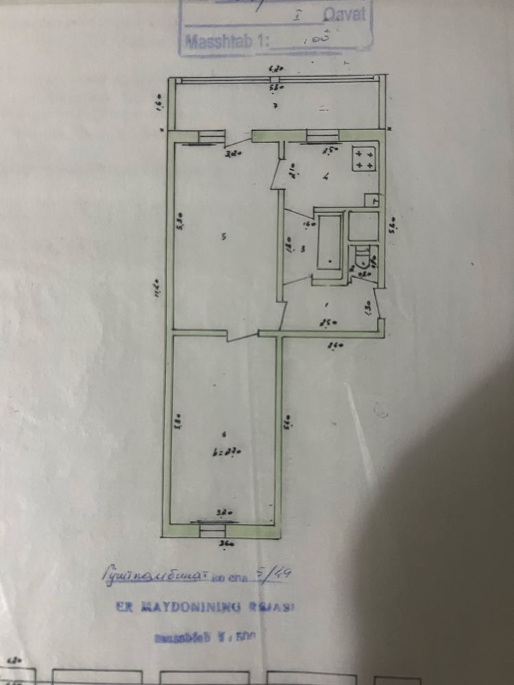 Квартира 2комнатную переделанная на 3х