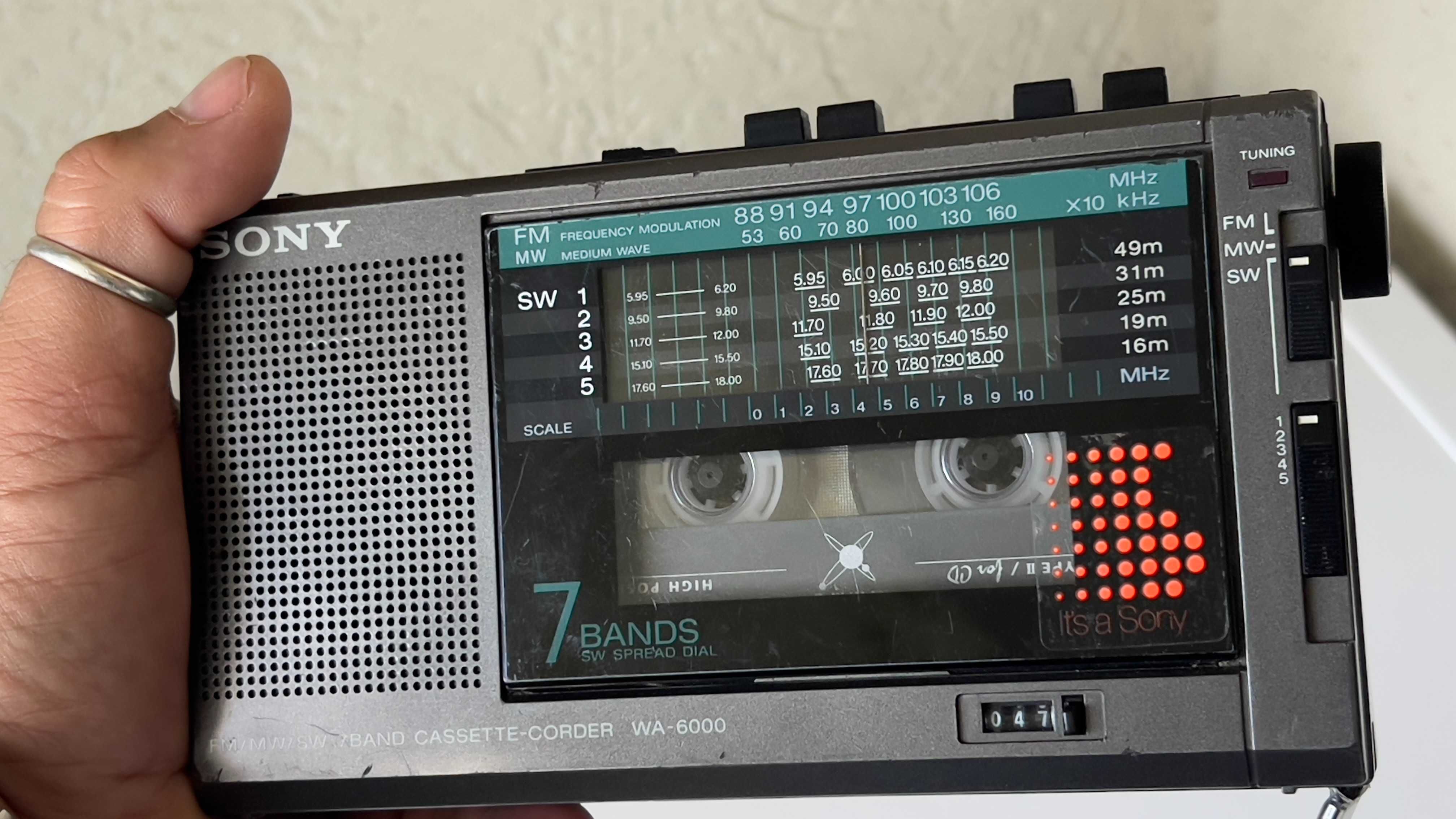 Radiocasetofon portabil Sony WA-6000, walkman