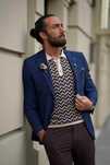 Sacou blazer slim 50 L de lux Tommy Hilfiger NOU lana super 130's