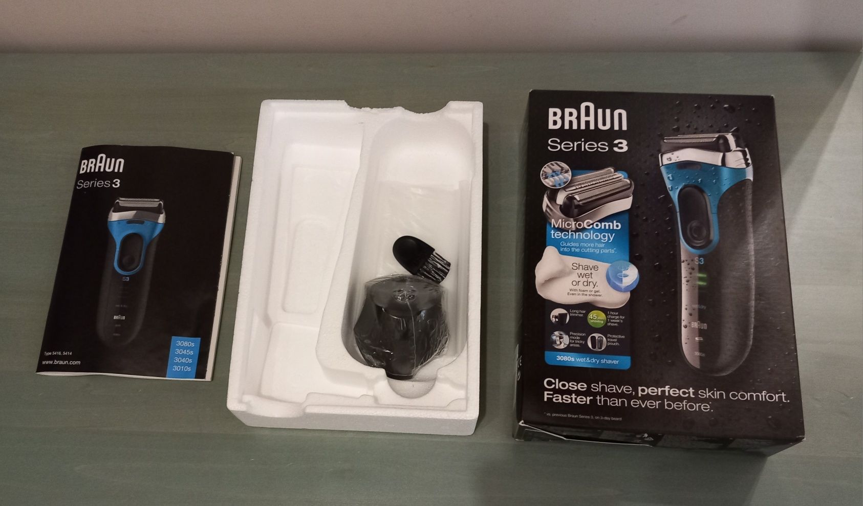 Електрическа самобръсначка Braun Series 3 ProSkin 3080s, Wet & Dry