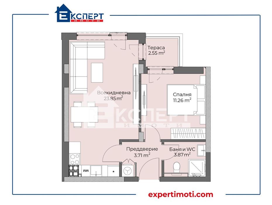 Продава се Двустаен апартамент в Пловдив, Христо Смирненски - 63 кв.м за 1202 €/кв.м - Снимка #6