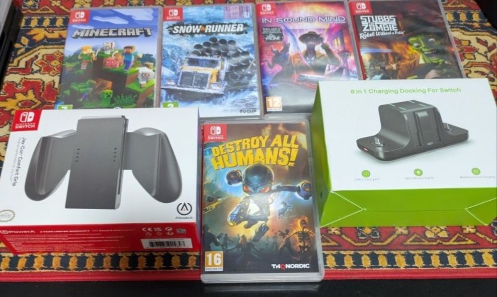 Vand la lot sau separat accesorii nintendo switch URGENT!!