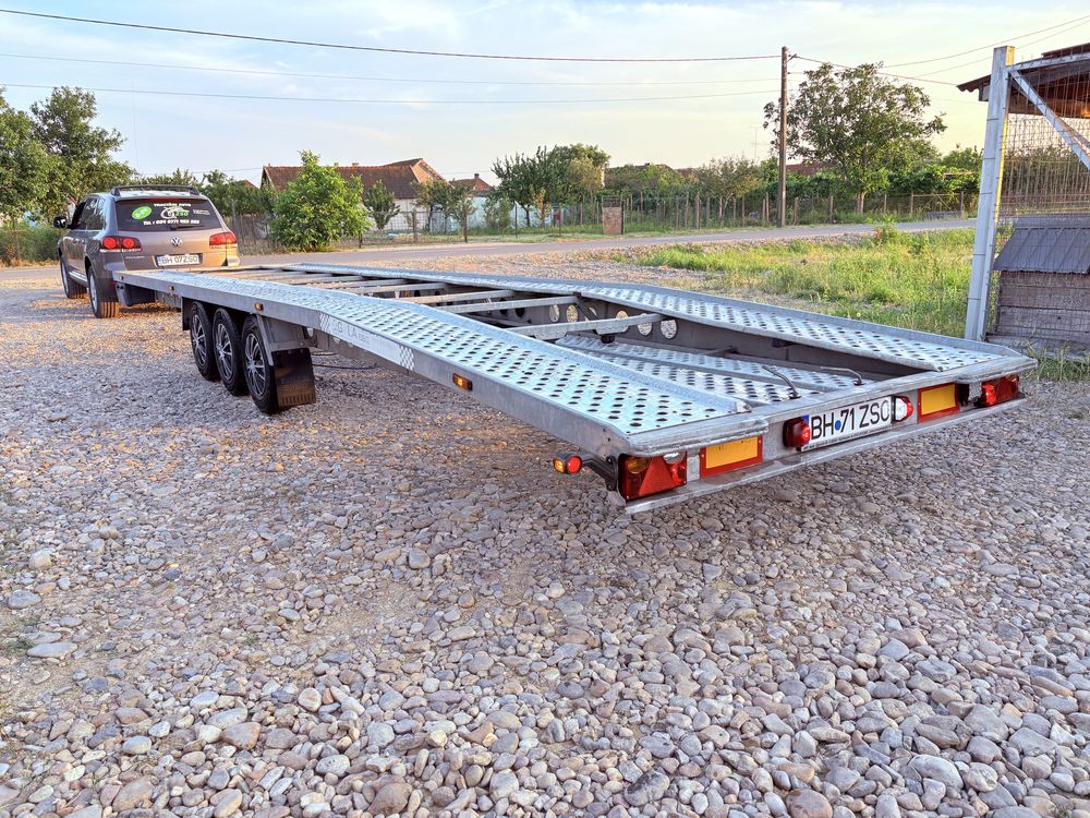 Trailer, platforma, remorca, slep dublu Gala 8.5 m,2 masini,2019,3.5 T