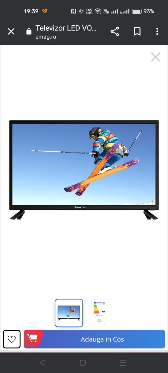 Tv LED Full HD VORTEX 102 CM nu este smart