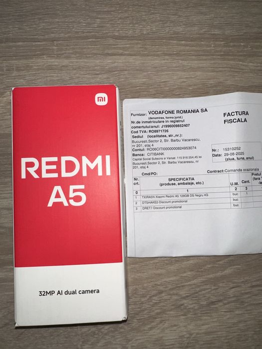 Telefoane Xiaomi Redmi A5 128GB Negru 4G