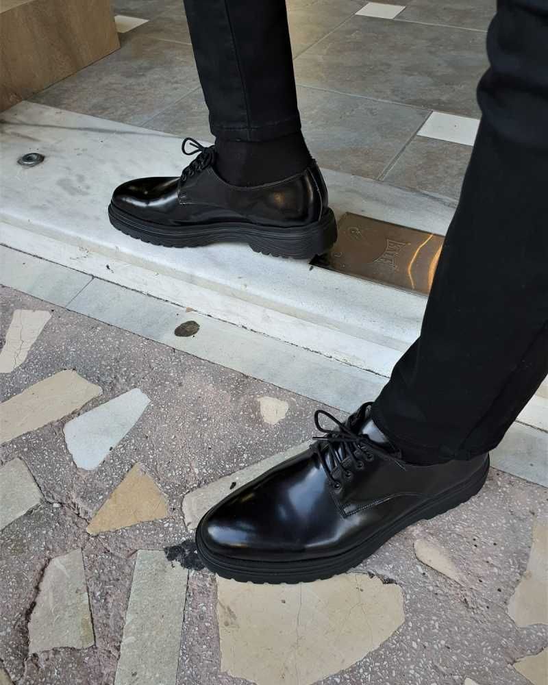 Pantofi derby 41 41.5 plain toe premium ZIGN London piele naturala NOI