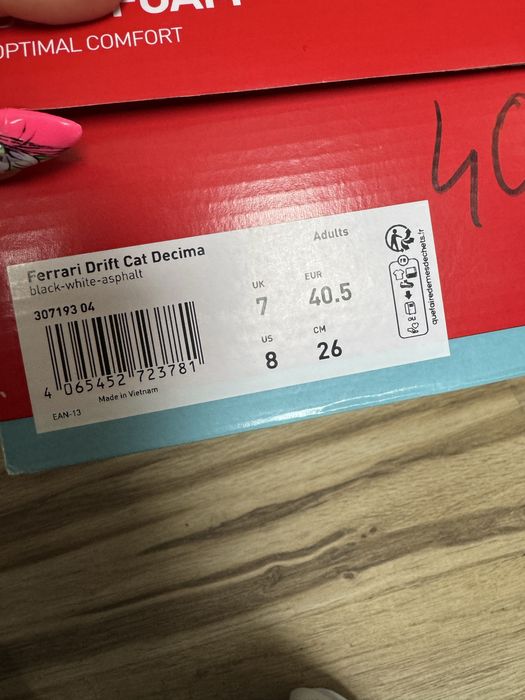 Оригинални маратонки PUMA Ferrari Drift Cat Decima! 40,5 н