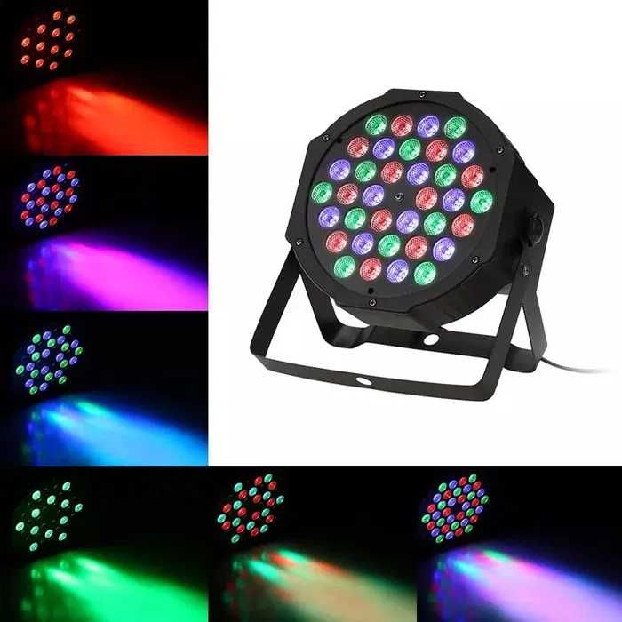 Proiector Lumini  PAR LED Light Slim 36 LED RGB DMX senzor sunet orga