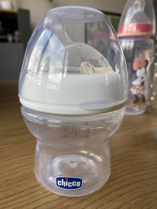 Стъклени бутилки chicco, nuc, bpa free