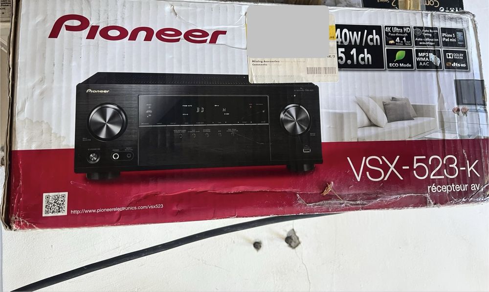 Pioneer VSX-523-K 5.1-Channel AV Receiver