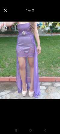 Бална рокля , лилав цвят