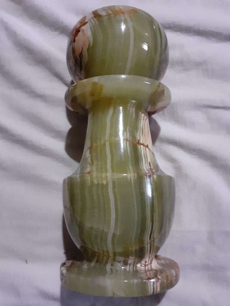 Obiect onix verde/vază 15cm