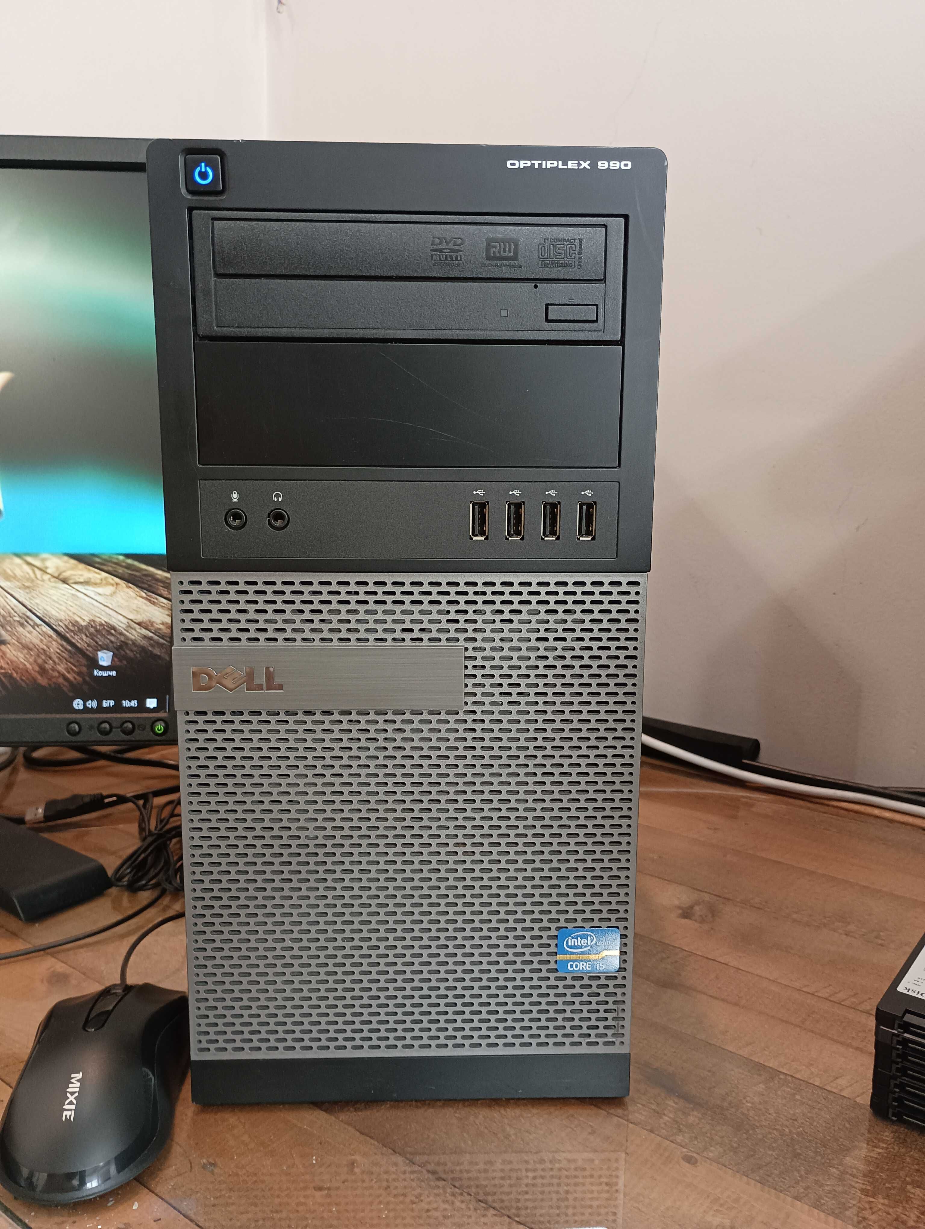 Компютър Dell Optiplex 990 + монитор , клавиатура и мишка