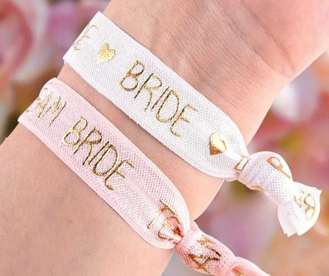 Ленти за ръка Team Bride / Bride за моминско парти