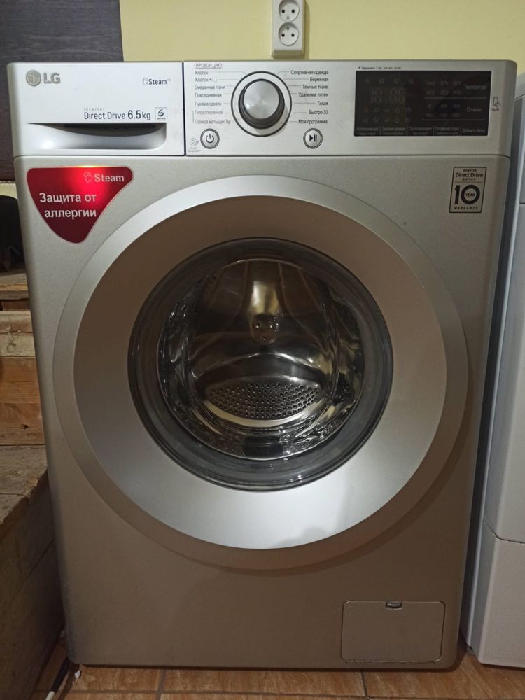 Модель LG DD motion 6.5kg LG DirectDrive Silver Color InVert Стиралка