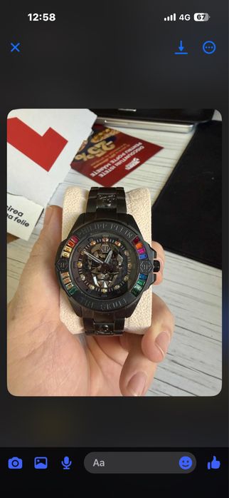 Ceas Philipp Plein 42MM BLACK CRYSTAL NOU