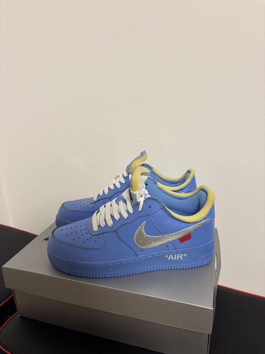 Nike Air Force 1- Albastru/Swoosh arginitu-Marimea 40.5