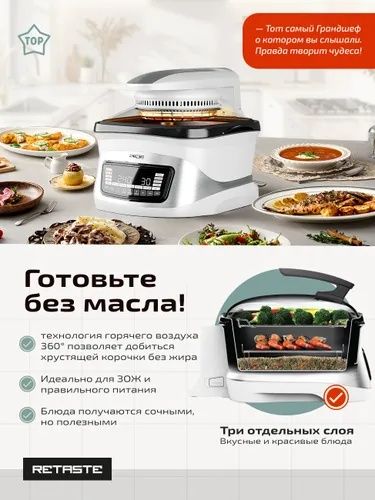 Аэрогриль электрический ГрандШеф 16 в 1