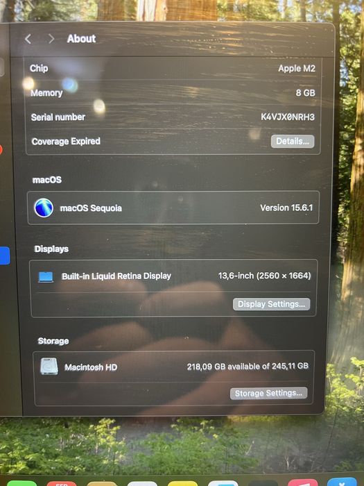 Macbook Air M2 256GB