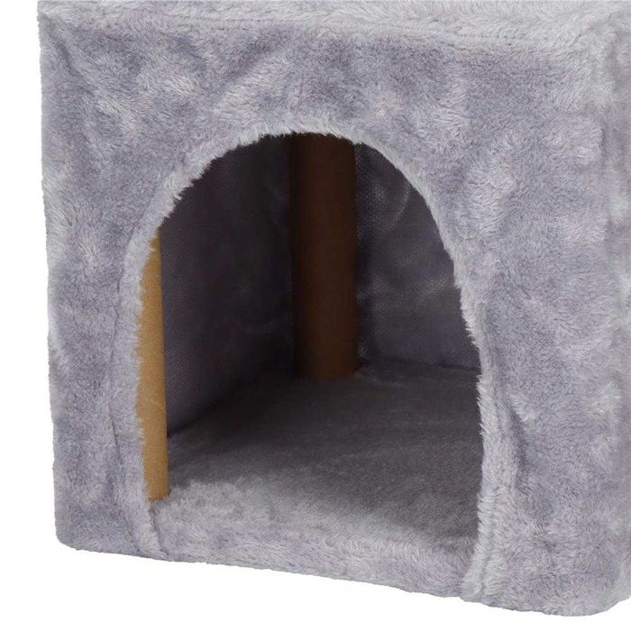 Катерушка за котка, драскалка, котешко дърво с хралупа 62 см