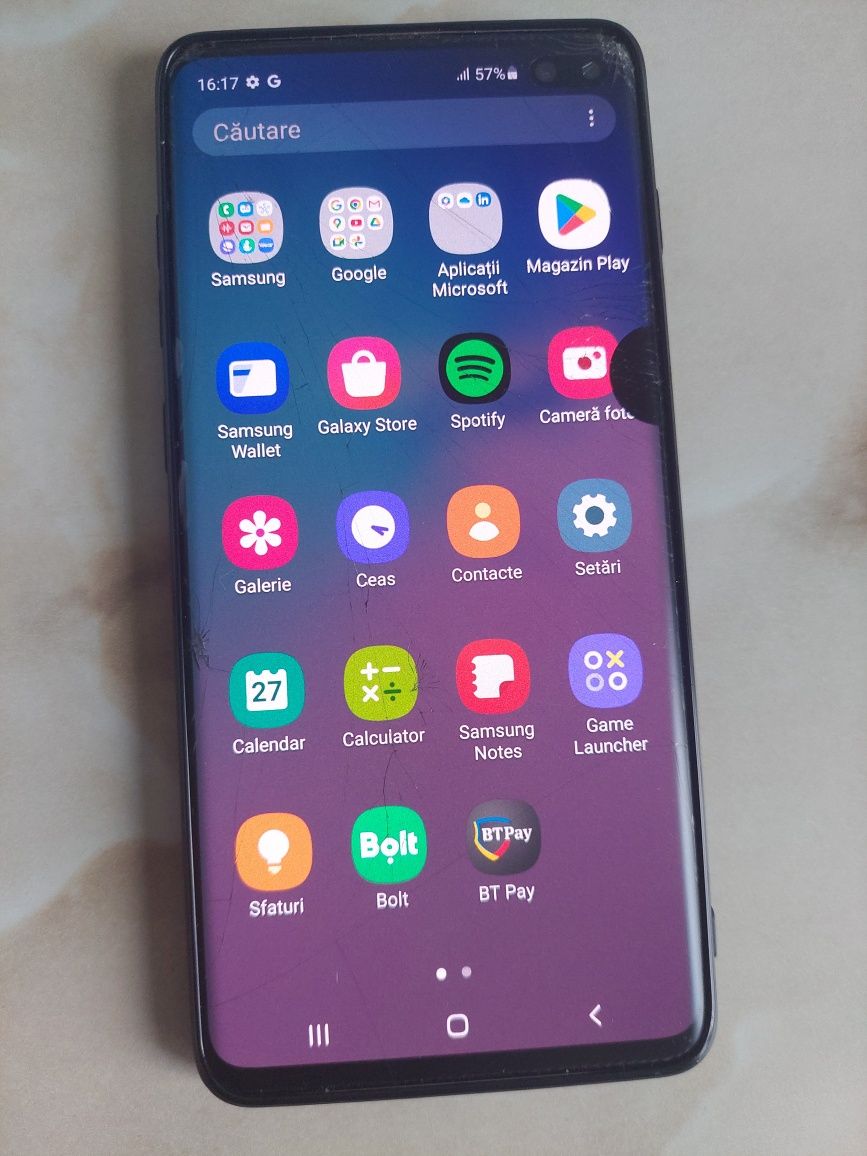 [S10+] Vând Samsung Galaxy S10 Plus, cu sticla spartă, fără probleme.