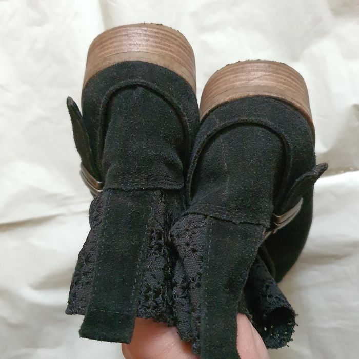 Ghete / botine din piele intoarsa joase